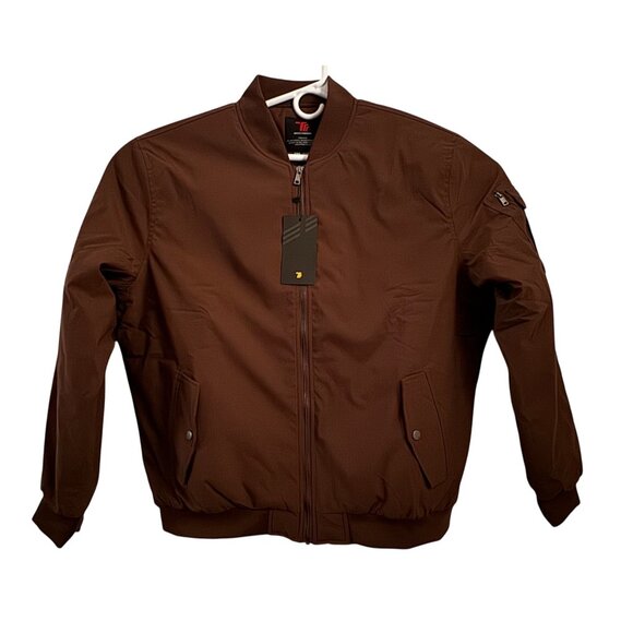 TBMPOY TRR Other - Mens X-Large TBMPOY TRR Brown Bomber Jacket Quilted Lining Zip Arm Pocket XL
